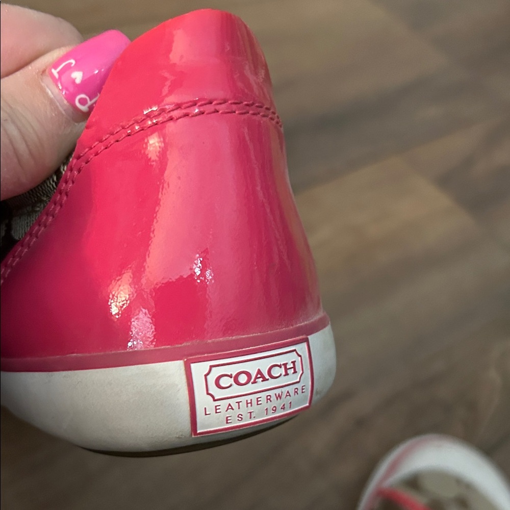 Coach Pink and Tan Sneakers - Picture 5 of 5